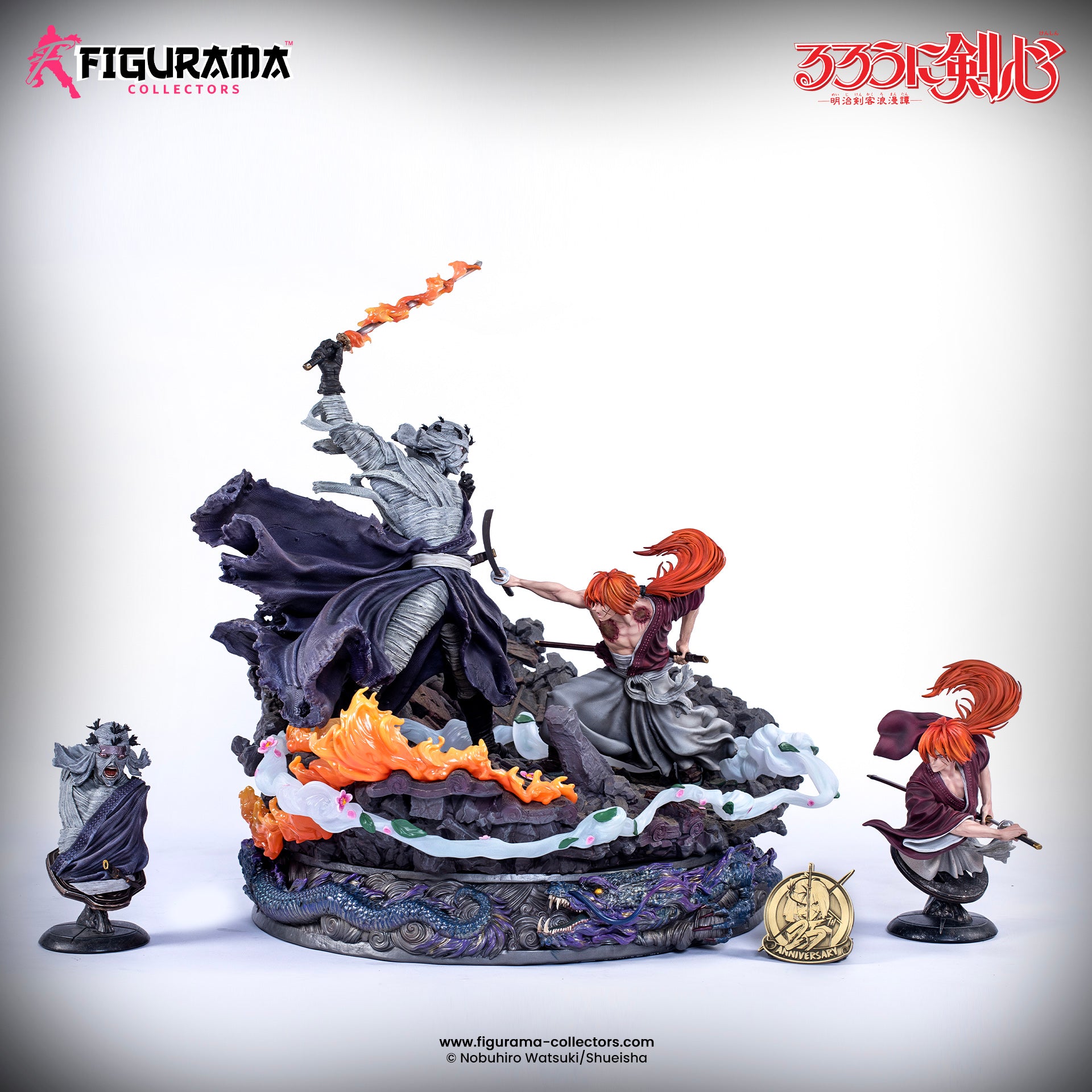 Rurouni Kenshin - Kenshin VS Shishio Statue - Figurama Collectors