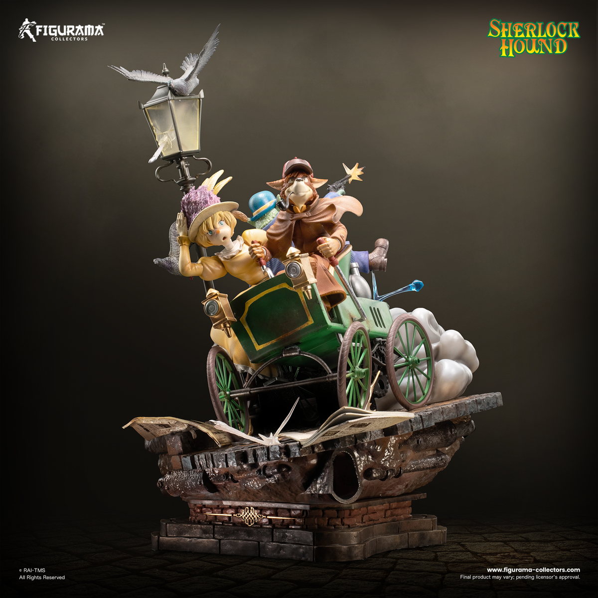 Sherlock Hound: Sherlock, Watson and Mrs. Hudson Elite Diorama Statue