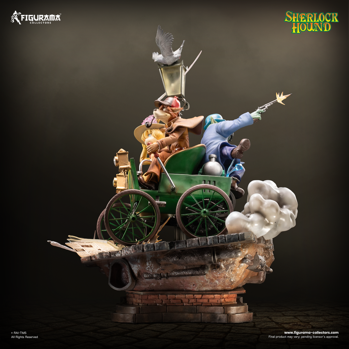 Sherlock Hound: Sherlock, Watson and Mrs. Hudson Elite Diorama Statue