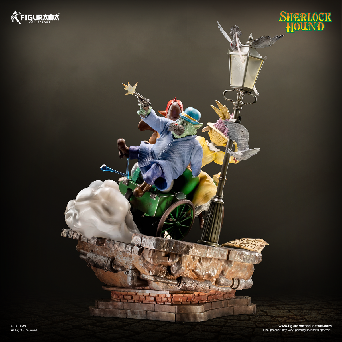 Sherlock Hound: Sherlock, Watson and Mrs. Hudson Elite Diorama Statue