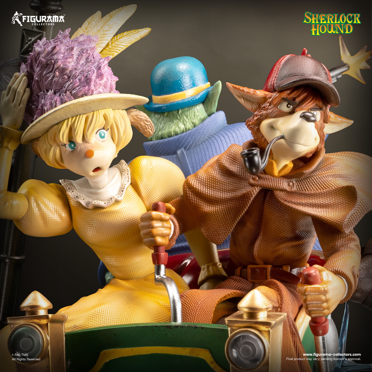 Sherlock Hound: Sherlock, Watson and Mrs. Hudson Elite Diorama Statue
