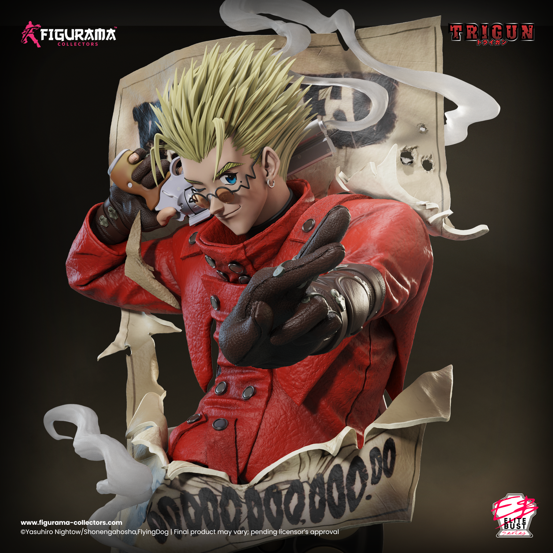 Trigun Vash Elite Bust - Figurama Collectors For General Trading Trigun Vash Elite Bust - Figurama Collectors For General Trading