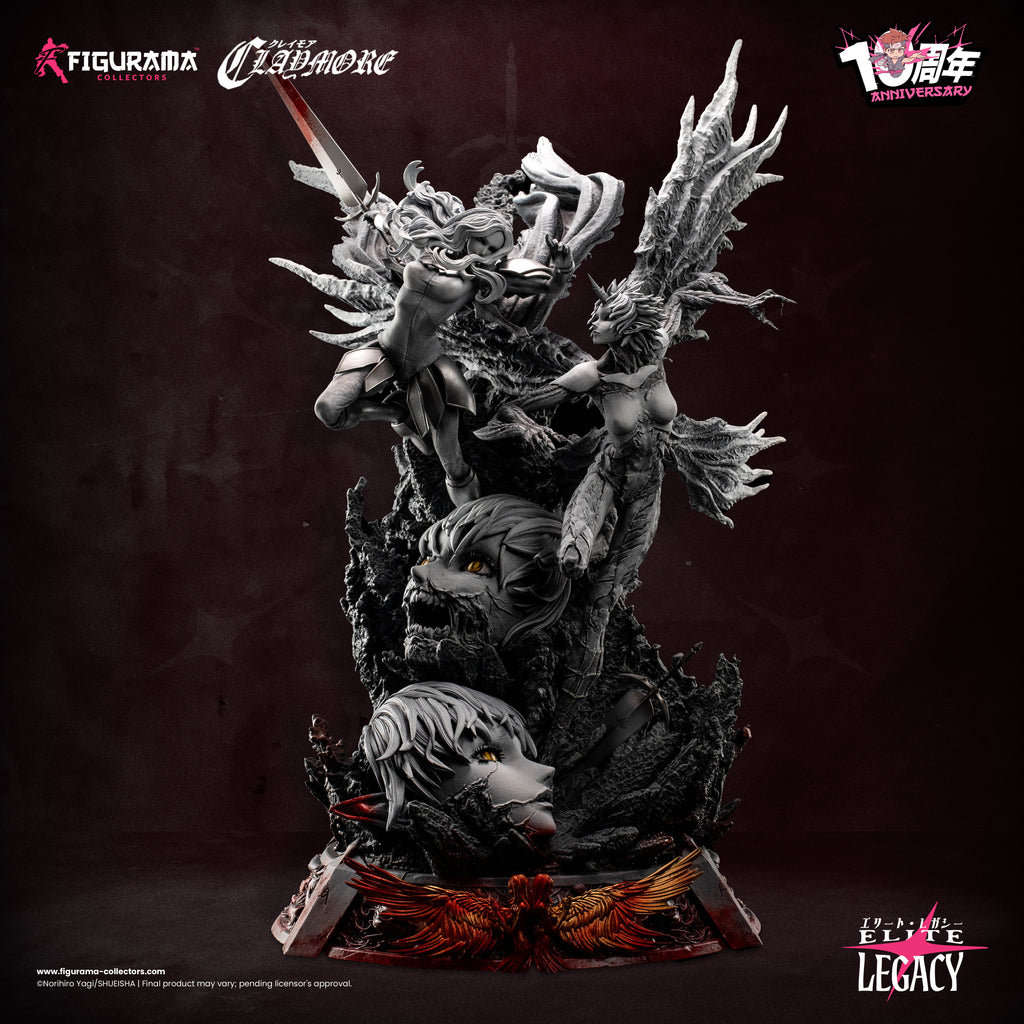 Figurama Collectors CLAYMORE テレサVSプリシラ Claymore: Teresa vs. Priscilla 10th anniversary edition statue