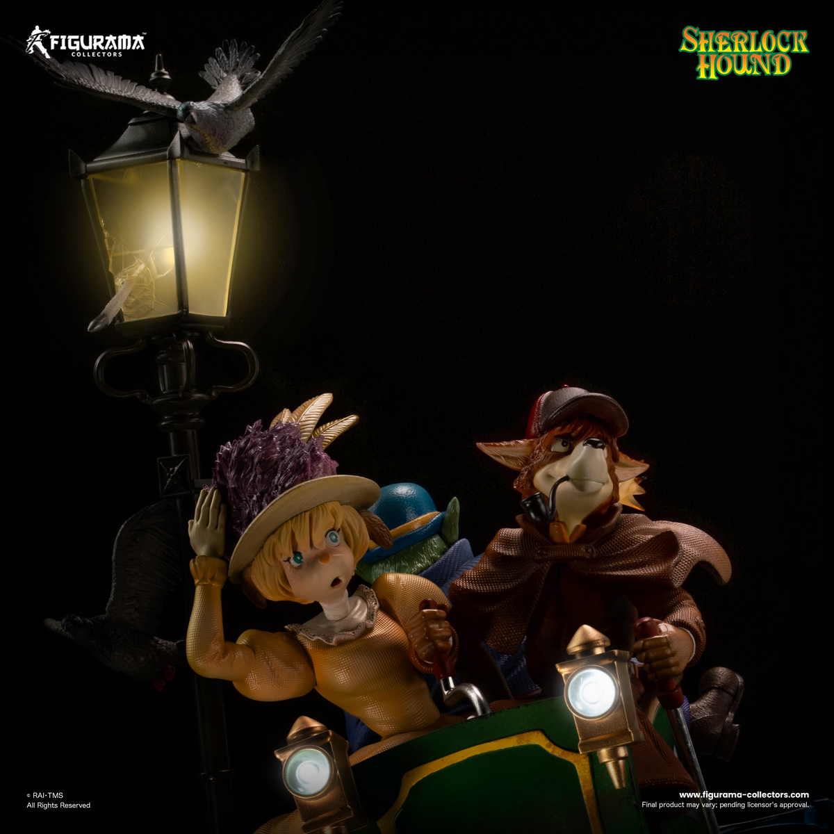 Sherlock Hound: Sherlock, Watson and Mrs. Hudson Elite Diorama Statue