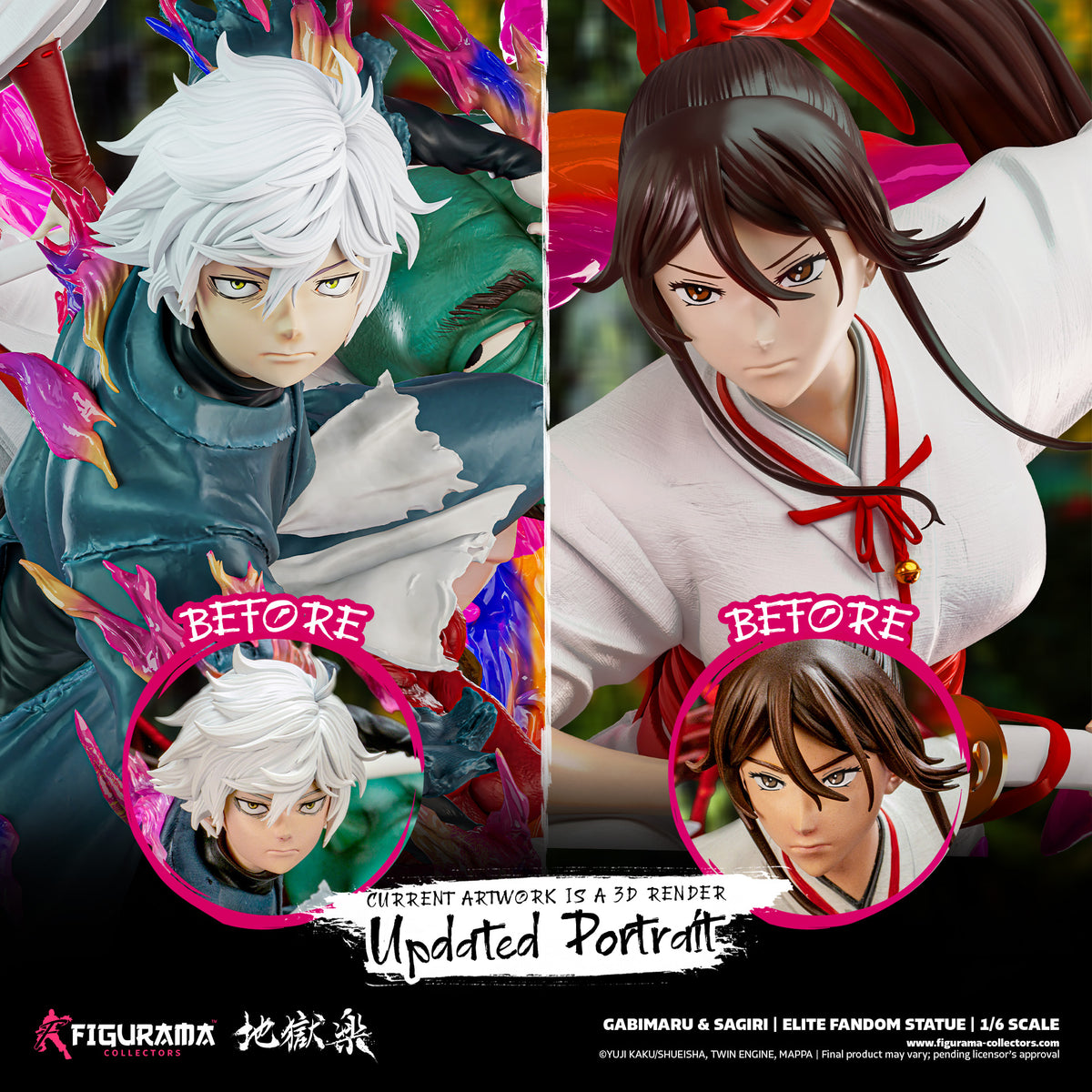 Hell's Paradise: Gabimaru & Sagiri Elite Fandom Statue