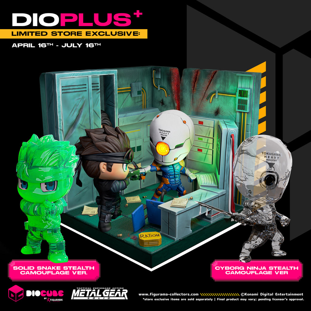metal gear solid stealth camo DIOPLUS+ METAL GEAR SOLID : SOLID SNAKE VS CYBORG NINJA FT. OTACON