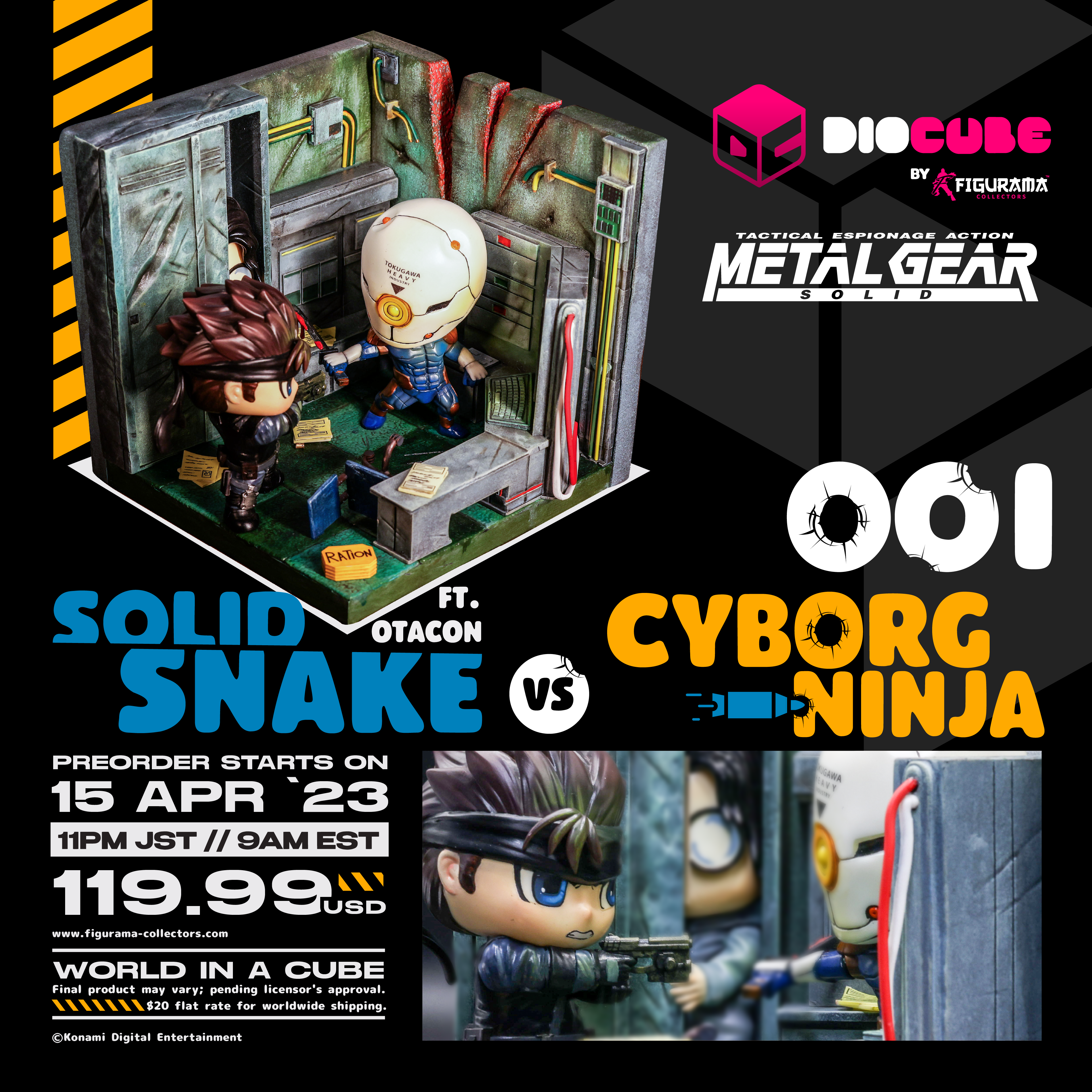 metal gear solid machines Metal Gear - Diorama Solid Snake Vs Cyborg Ninja ft Otacon