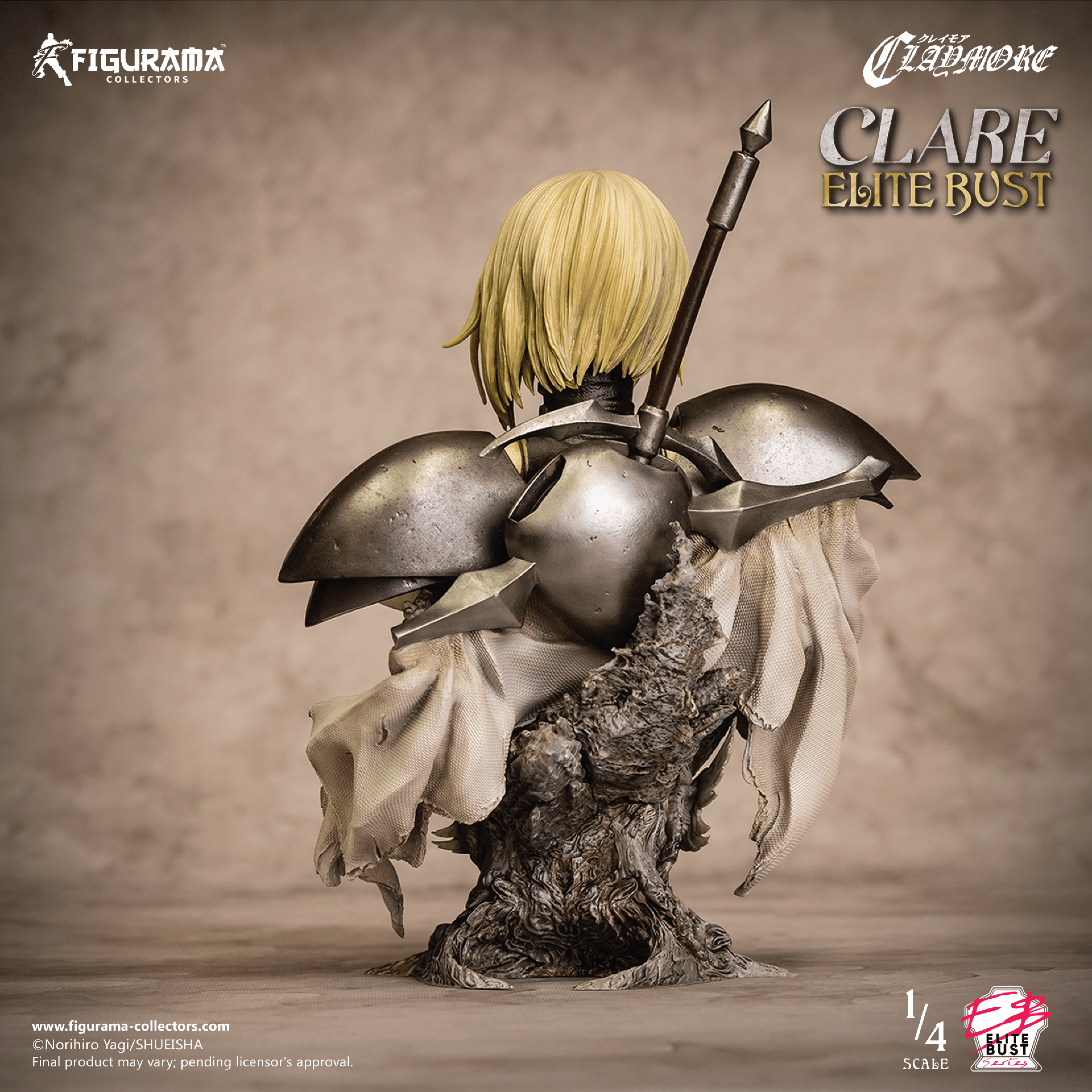 CLARE ELITE BUST 1/4 スケール フィギュア Claymore: Clare Elite Bust - Figurama Collectors For General