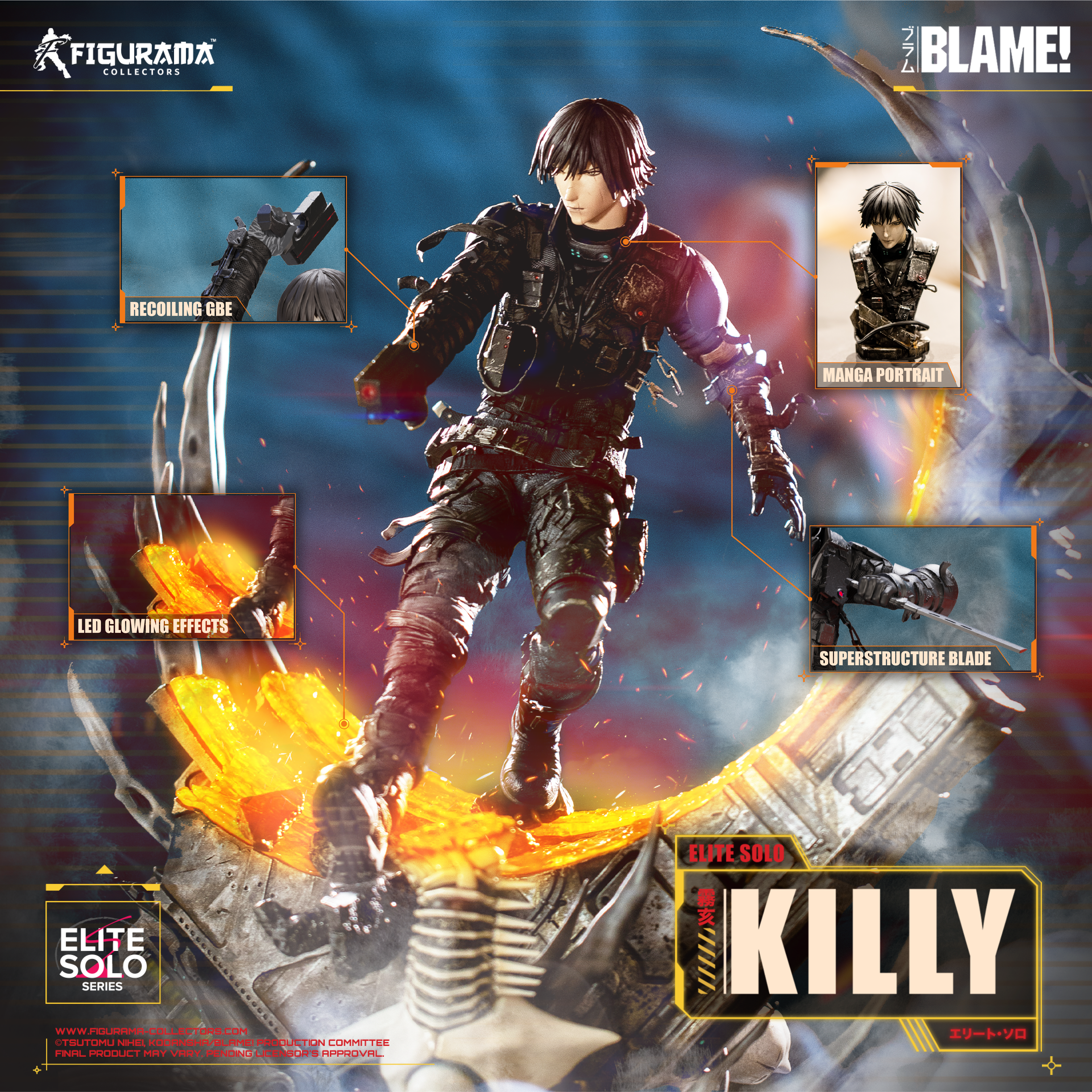 Blame! Killy Elite Solo Statue - Figurama Collectors For General Blame! Killy Elite Solo Statue - Figurama Collectors For General